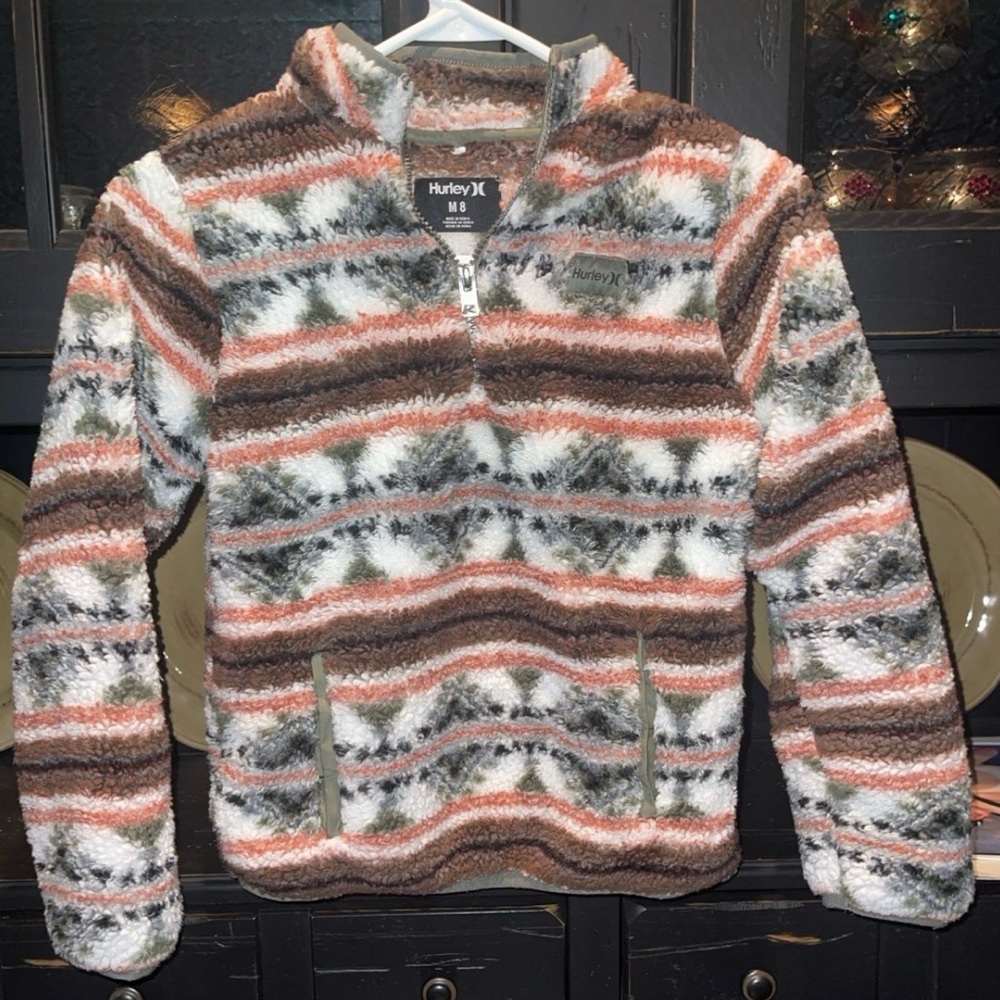 Boys Zip Up Sweater - Hurley